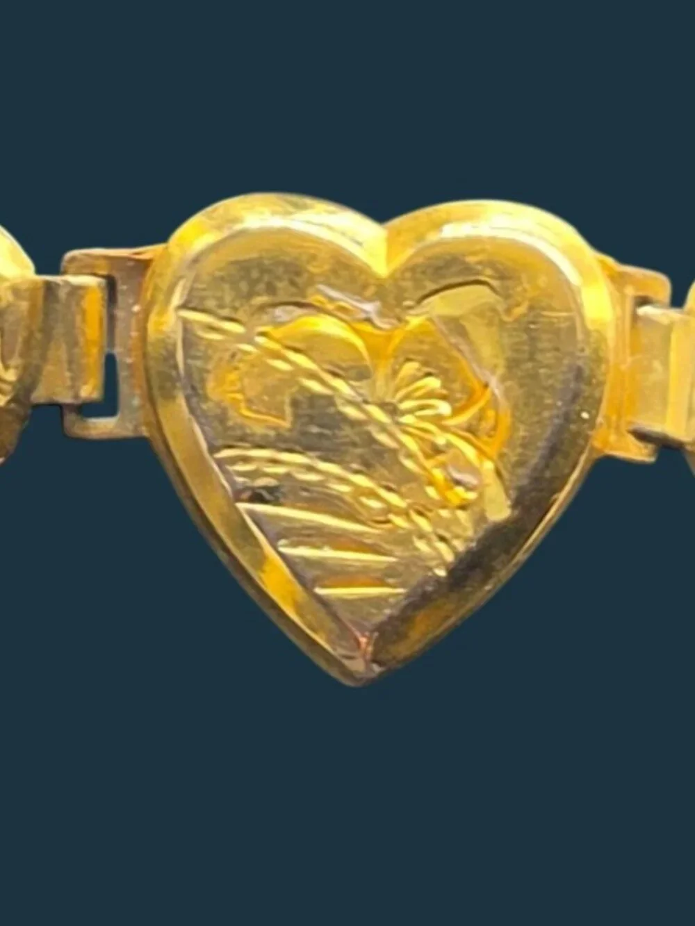 VTG Marvel Mfg Child-Sized Sweetheart Expansion Bracelet 4.5
